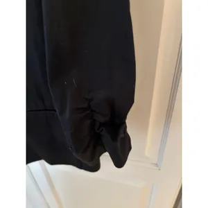 Chicos Black Ruched 3/4 Sleeve Single‎ Button Blazer Jacket Size 3 Large XL thumbnail 3