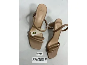 Womans New A New Day Stacy Slip On Strappy Sandals Size 11 Nude Square Toe thumbnail 2