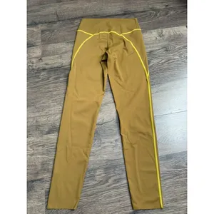 EUC Womens Aerie Offline 7/8 High Rise‎ Leggings mustard green Size M thumbnail 2