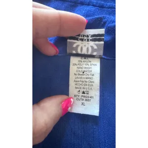C.O.C. USA Royal Blue Rhinestone Maxi Dress and Jacket Set XL‎ thumbnail 4
