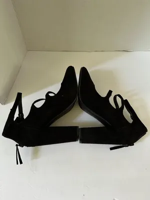 Lauren Conrad Women’s 8.5 Black Block Heel Shoes Academia Romantic Y2K 90s Fall thumbnail 4