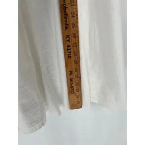 Venus Cotton Gauze Maxi Skirt Women M White Crochet Waist Boho Hippie Flowy Airy thumbnail 3