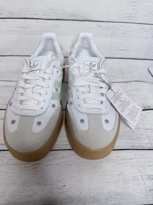 Adidas Shoes Women’s White Samba Originals Casual Green 7 thumbnail 2