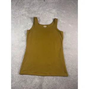 Duluth Trading Co. Tank Womens Mustard Yellow No-Yank Racerback thumbnail 3