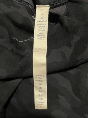 Lululemon Athletic Black Camo Leggings  thumbnail 5