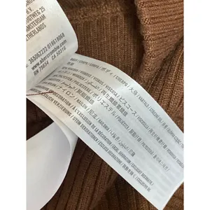 Social Tourist Women's Brown Ribbed High Waist Slit Midi Knit Pencil Skirt Sz S thumbnail 5