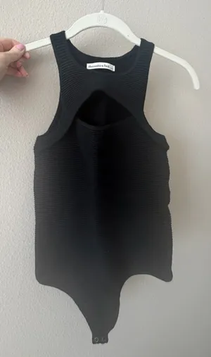 Abercrombie and Fitch Rib Knit Bodysuit thumbnail 1