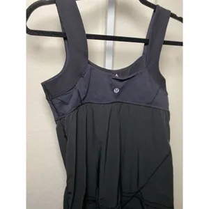 Lululemon Run‎ Chase Me Tank Top SZ 8 Black Adjustable Hem Active Running Yoga thumbnail 6