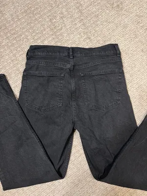 Reformation Black Straight Leg Denim Jeans Women size 27 thumbnail 5
