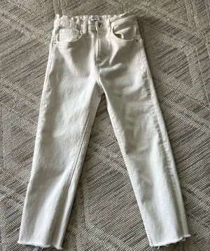 Zara Cream Women's Ankle Cropped Size 0 Jeans thumbnail 1