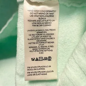 Free People Wool Ottoman Slouchy Tunic Mint Green NWOT Ribbed‎ Sweater Womens XS thumbnail 6