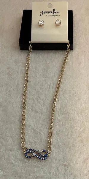 necklace &Earring set Gold thumbnail 1