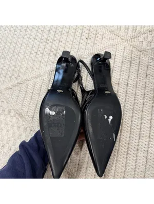 Tony Bianco Catie Slingback Pumps in Black Patent thumbnail 5
