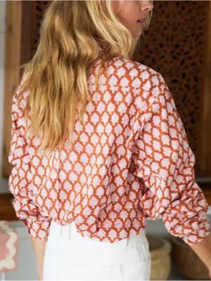 Emerson Fry India Collection Button Down Ryan Shirt w/ embroidered pocket sm thumbnail 3
