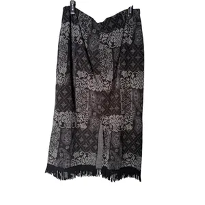 Lennie for Nina Lenoard‎ Sweater/Skirt 2pc set Gray Fringes Women's XL thumbnail 6