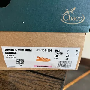 Chaco Townes Midform Size US 9 M EU 40 Women's Leather Sandals Cashew thumbnail 5