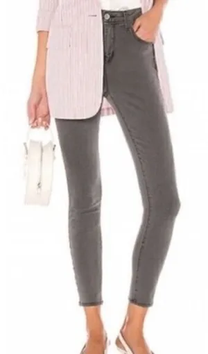 L'AGENCE Margot High‎ Rise Skinny Jeans Cast Iron Grey Size 29 Made in USA thumbnail 1
