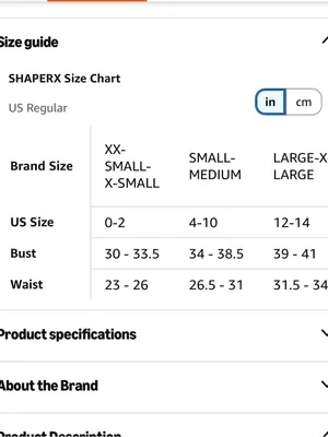 SHAPERX Tummy Control Shapewear Thong Bodysuit Seamless size small-medium thumbnail 13