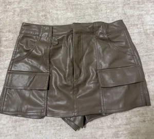 zara faux leather skort size xs thumbnail 2