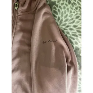 Spyder Pink Full Zip Fleece Hoodie Jacket sz Medium Ski Gorpcore Softshell Layer thumbnail 9