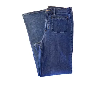 J.Crew 96 Flare Jeans 29 Blue NEW High Rise Patch Pocket RE-96-IDG thumbnail 14