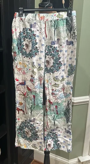 Anthropologie E by Eloise Woodland Animal Pajama Pants – Size XS thumbnail 1