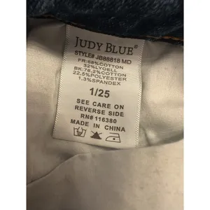 Judy Blue Los Angeles Boyfriend Fit Womens Jeans Size 1/25 Blue Senim Raw Hem thumbnail 4
