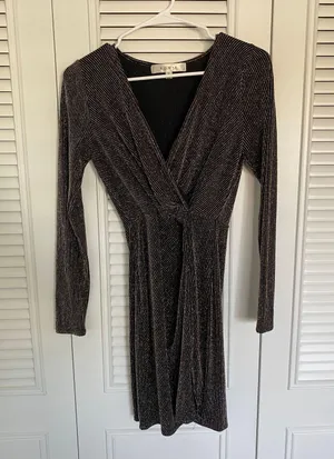 Nordstrom Black Sparkle Dress thumbnail 1