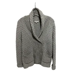 Madewell Womens Sweater Medium Gray Knit‎ Casual Career Cardigan thumbnail 2