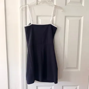 Sergio Tacchini Navy Blue White Trim Elise Court Tennis Dress Mini Small Women thumbnail 6