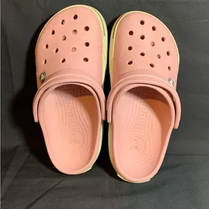 Crocs Crocband II Women 7 Men 5 Light Petal Pink Graphite Clog Slip On Shoe thumbnail 5