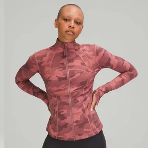 lululemon athletica Pink Camo Zip-Up Jacket thumbnail 1