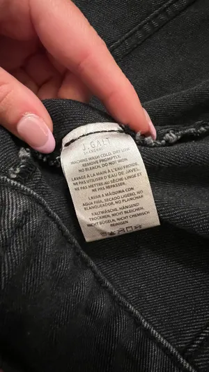 John Galt Black Jean Jacket thumbnail 3