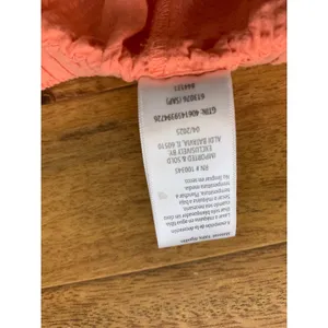 Serra Pajama Set Women’s M Coral 100% Cotton Button Top Shorts Seersucker thumbnail 12