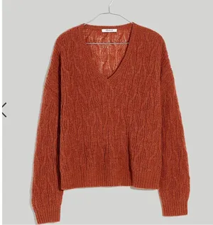 Madewell Alna V-Neck Sweater thumbnail 6