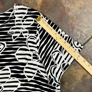 Alfred Dunner Striped Floral Short Sleeve Blouse 2X thumbnail 5