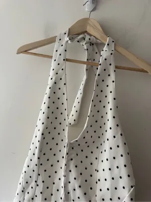 One and Only Collective NEW! Polka Dot Halter Style Mini Dress thumbnail 4