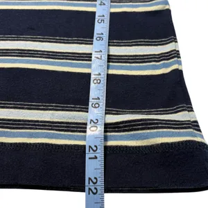 Vintage LRL Lauren Jeans Co Ralph Lauren Striped Lace Up 3/4 Sleeve Top Women S‎ thumbnail 8