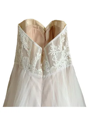 BHLDN Watters Wtoo Clarinda Gown Style 15721R Ivory Blush Size 15 Wedding Bridal thumbnail 4