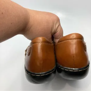 Clarks Ashland spin Q‎ loafers brown leather size 9 thumbnail 5