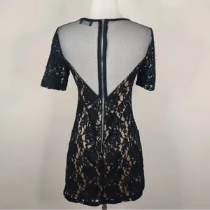 ASTR Cocktail Mini Dress Black Lace Sheer $128-168 MSRP Revolve & Nordstrom thumbnail 6