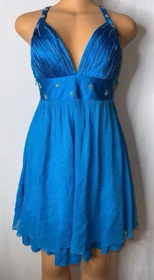 Blue formal dress Size M thumbnail 1