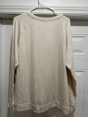 Vintage-Inspired Cream Long Sleeve Top – Size (add size) thumbnail 2