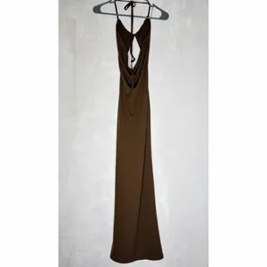 Meshki Maddie Ribbed Chocolate Brown Maxi Dress thumbnail 8