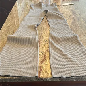 ALO Denim Knit High Waist Pants NWT Sz S thumbnail 2