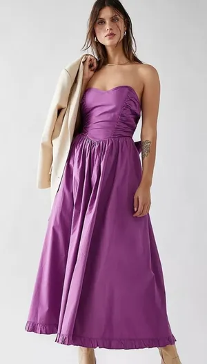 Free People Purple Maxi Dress thumbnail 1