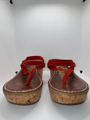 SAM EDELMAN Rasha Platform Wedge Sandals Women’s 7.5 thumbnail 4