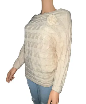 Military Hippie Bat Wing Sleeve Sweater thumbnail 5