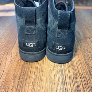 UGG Bethany Boots Womens 8‎ Black Suede Lace Up Sheepskin Booties 1012532 thumbnail 5