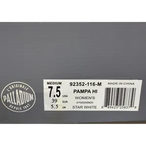 Palladium Pampa Hi Women’s Canvas Boots White Size 7.5M 92352-116-M thumbnail 15